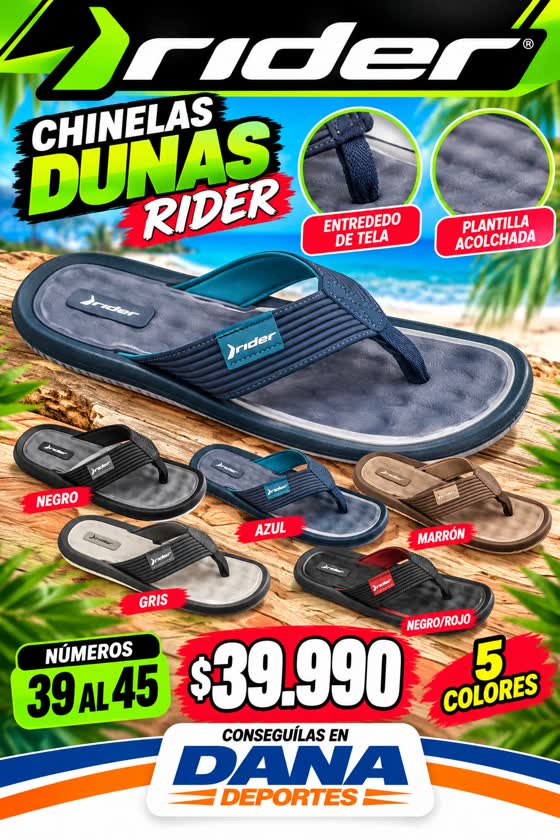 Rider Chinelas Dunas